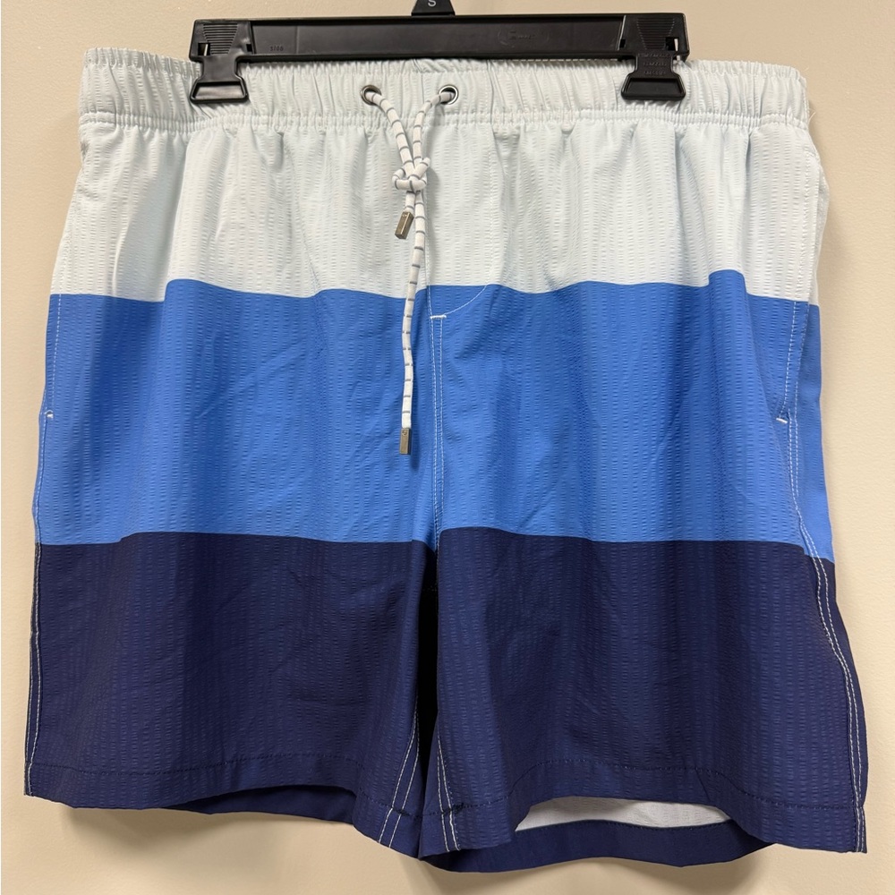 Simply Southern Men's Tricolor Swim Trunks